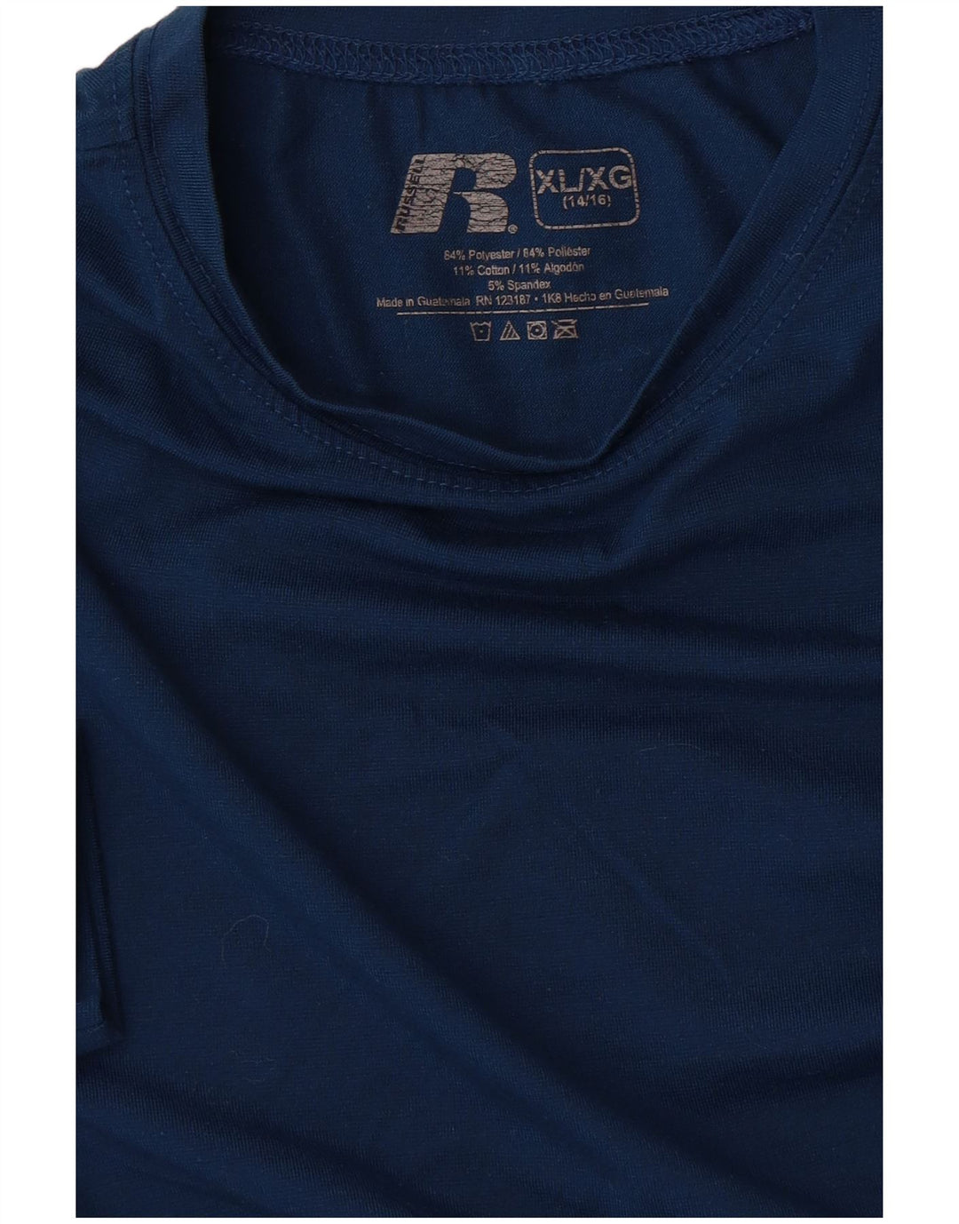Tricou Russell Athletic pentru baieti Top 14-15 ani XL poliester albastru