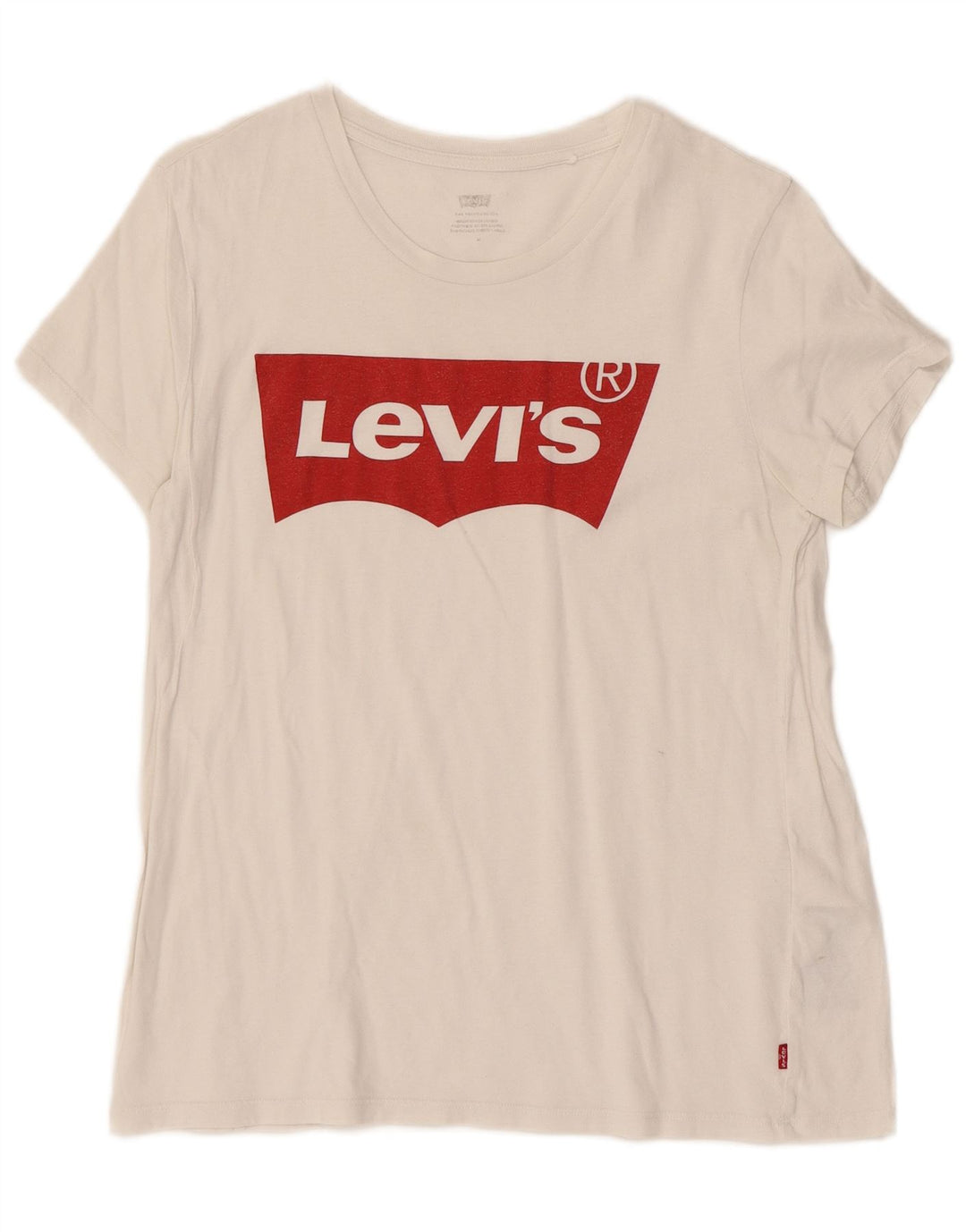 Tricou grafic Levi's pentru femei Top UK 12 Medium White Bumbac