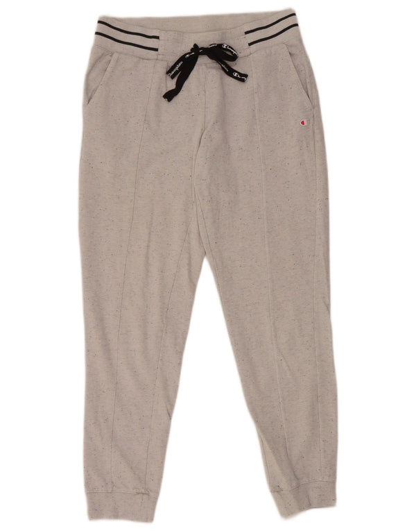 Pantaloni de trening pentru femei Champion Pantaloni de jogging UK 12 Bumbac cu pete gri mediu
