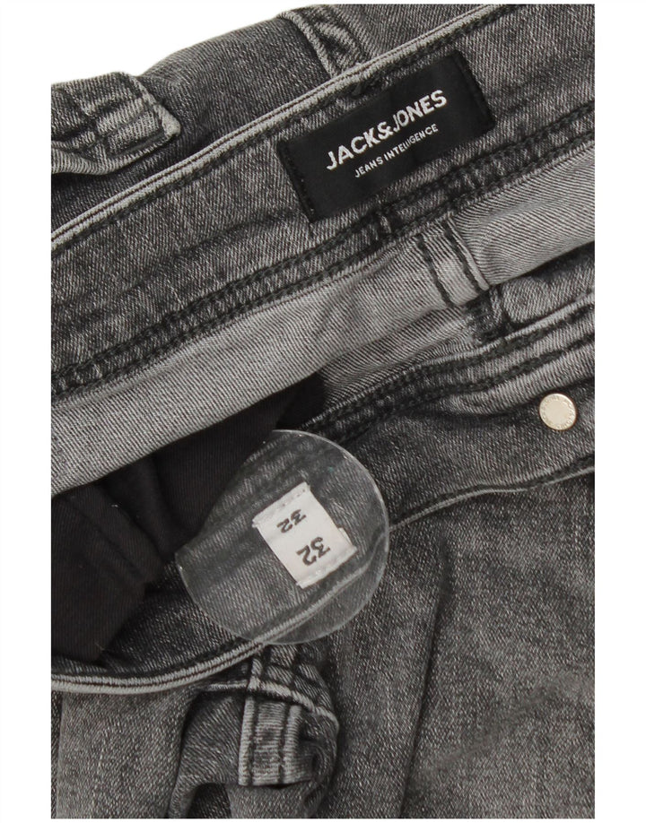 Blugi Jack & Jones GLENN Slim pentru bărbați W32 L32 bumbac gri