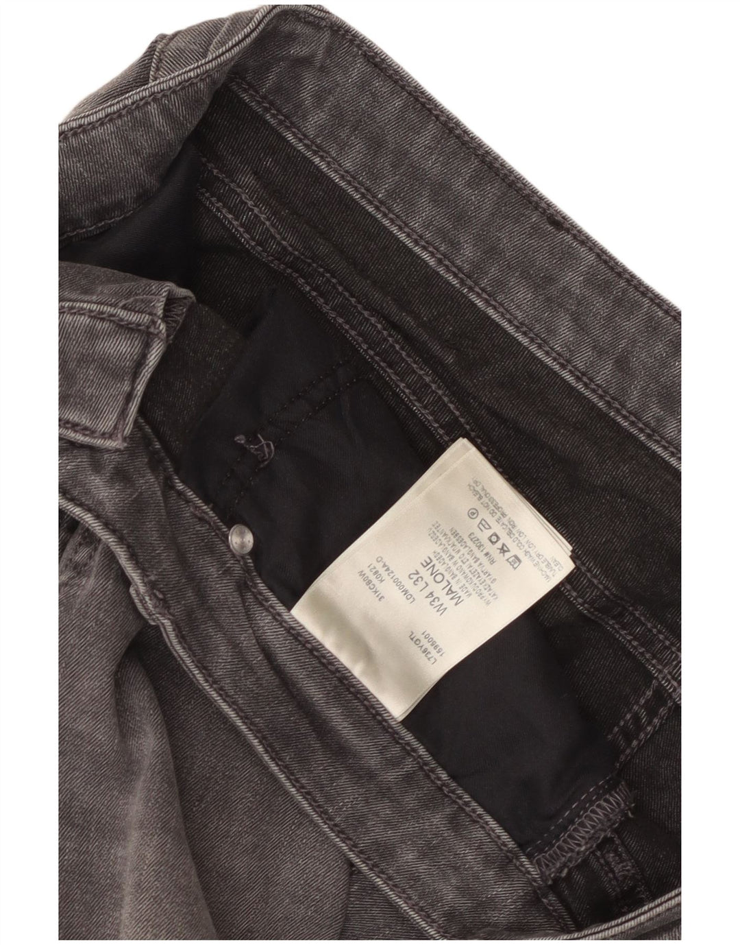 Blugi Lee Malone Slim pentru bărbați W34 L32 bumbac gri