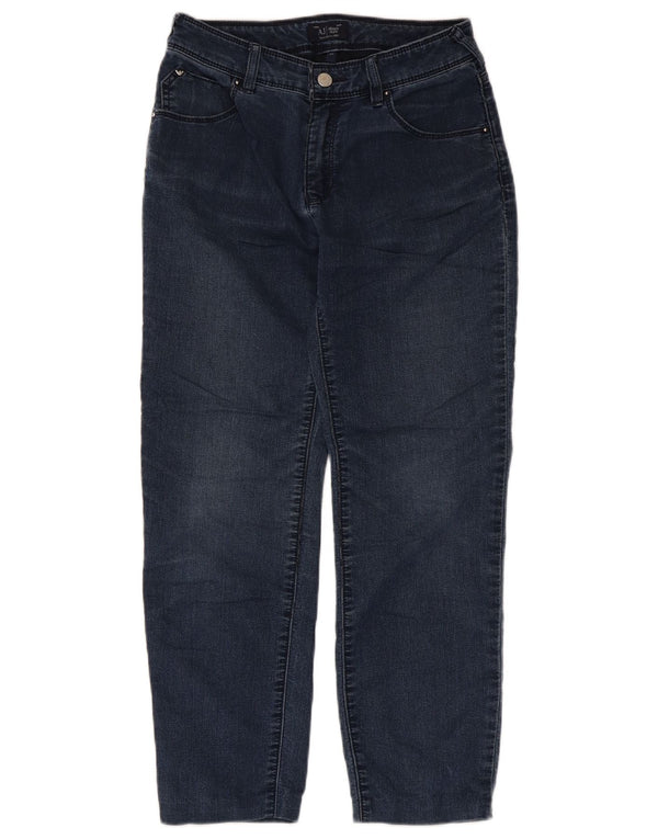 Blugi pentru femei Armani Crop Slim W27 L24 Bumbac bleumarin