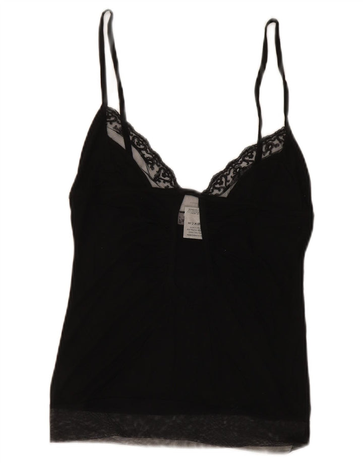 Patrizia Pepe Cami Top Femei IT 44 Medium Black Viscose