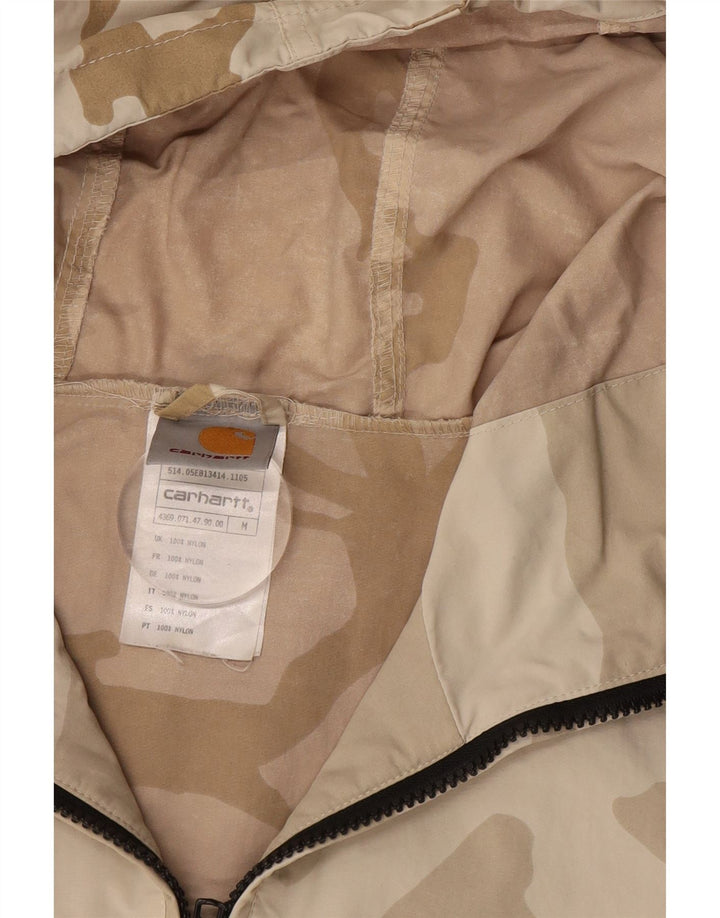 Jachetă Anorak cu glugă pentru bărbați CARHARTT UK 38, nailon camuflaj mediu bej