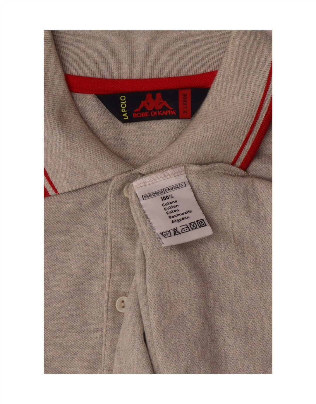 Cămașă polo pentru bărbați Kappa XL bumbac gri