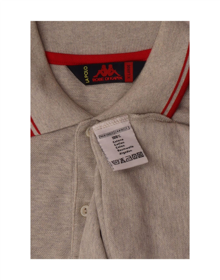 Cămașă polo pentru bărbați Kappa XL bumbac gri