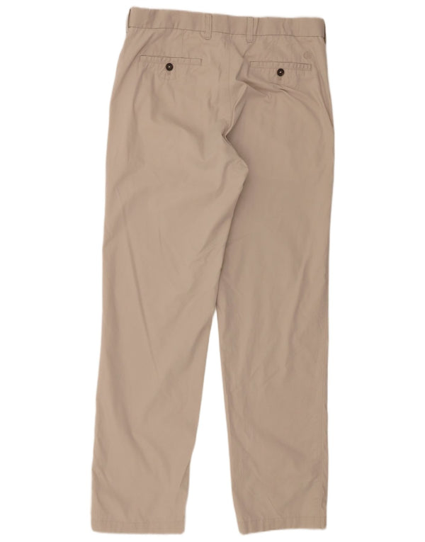 Pantaloni chino drepți pentru bărbați Marks & Spencer L34 L33 bumbac bej