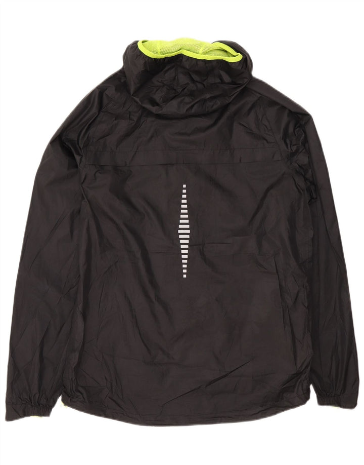 Jachetă de ploaie cu glugă pentru bărbați Mountain Warehouse UK 38 Poliester mediu negru