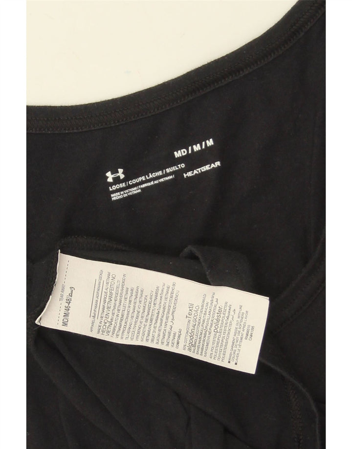 Vesta grafică pentru bărbați UNDER ARMOUR Heat Gear, bumbac mediu negru