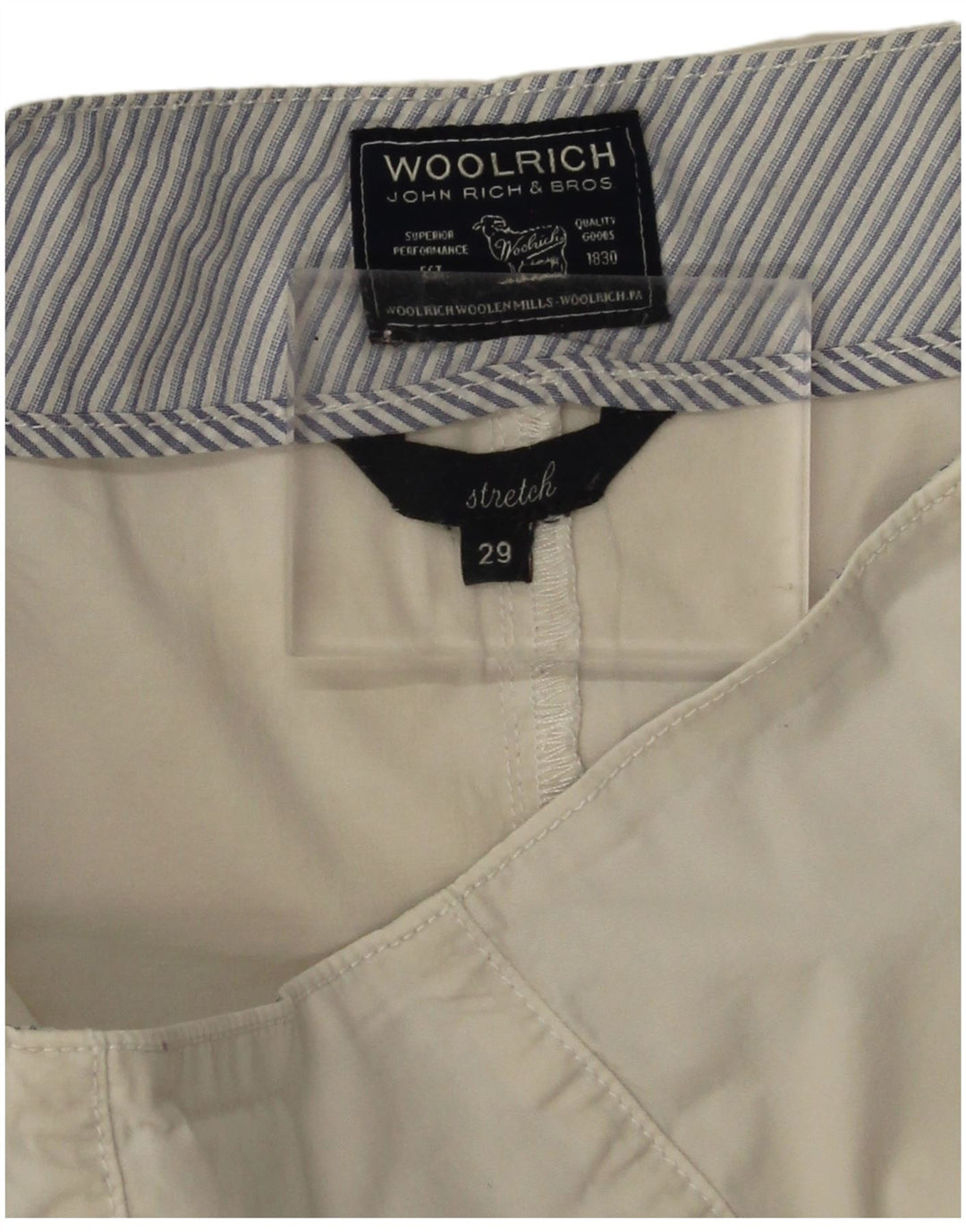Fusta mini elastică Woolrich W29 Medium White