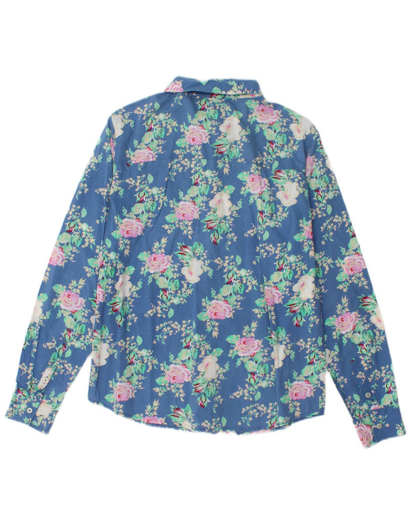 Cămașă BENETTON pentru femei UK 14 Medium Blue Floral