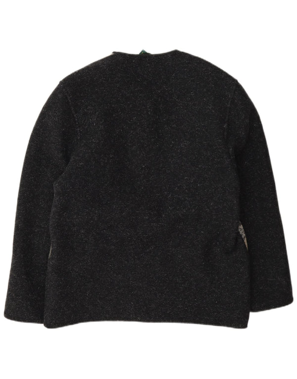 Giesswein Pulover cardigan pentru femei, cu ajustare noută, UK 18 XL, gri, bloc de culoare