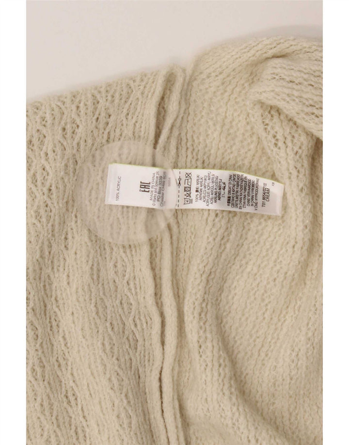 Pulover Poncho Cardigan pentru femei Marks & Spencer, mărime unică, acrilic alb