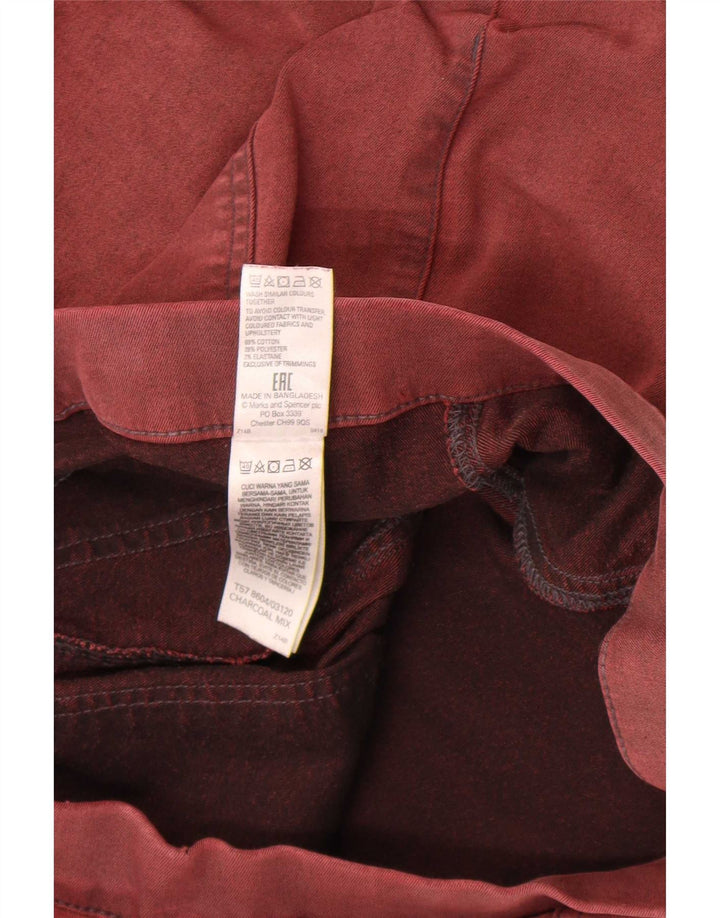 Blugi jegging pentru femei Marks & Spencer UK 12 Medium W30 L30 Bumbac roșu