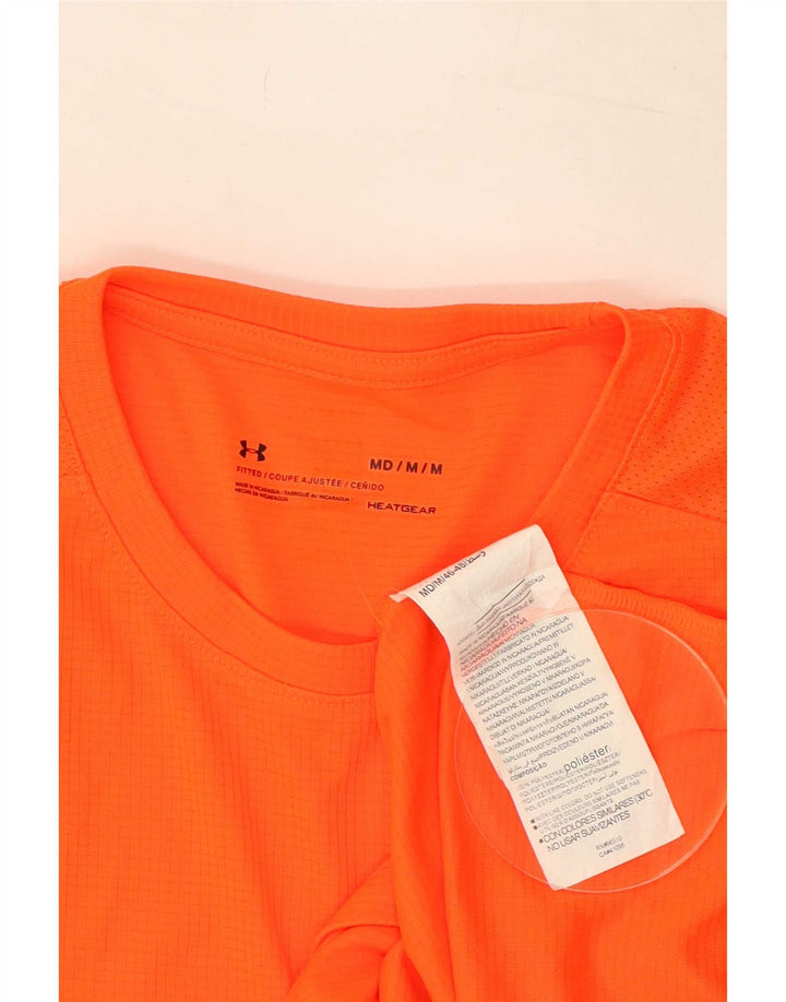 Tricou Under Armour pentru bărbați Heat Gear Top Medium Orange Poliester