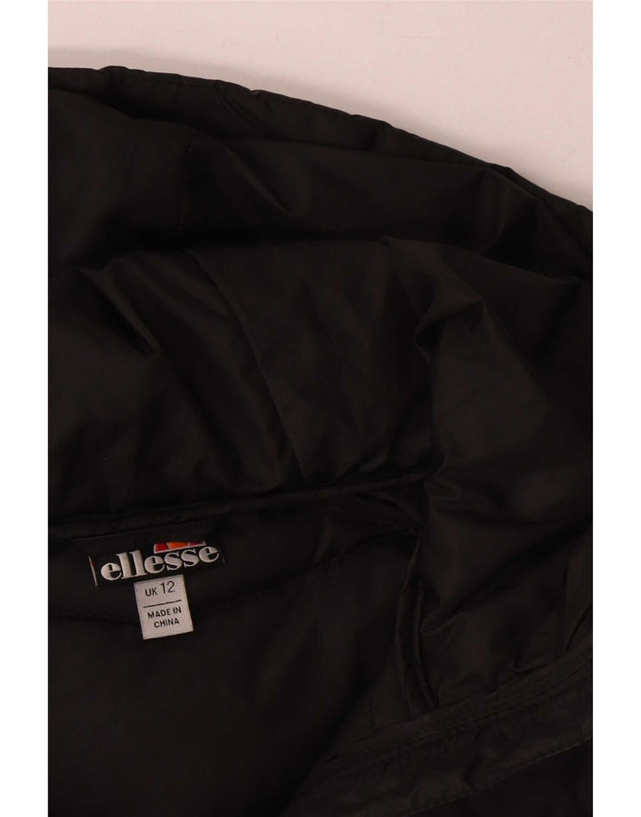 Gilet căptușit cu glugă pentru femei Ellesse UK 12 Poliester mediu negru
