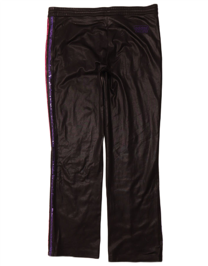 Pantaloni de trening ADIDAS pentru femei UK 18 XL poliester negru