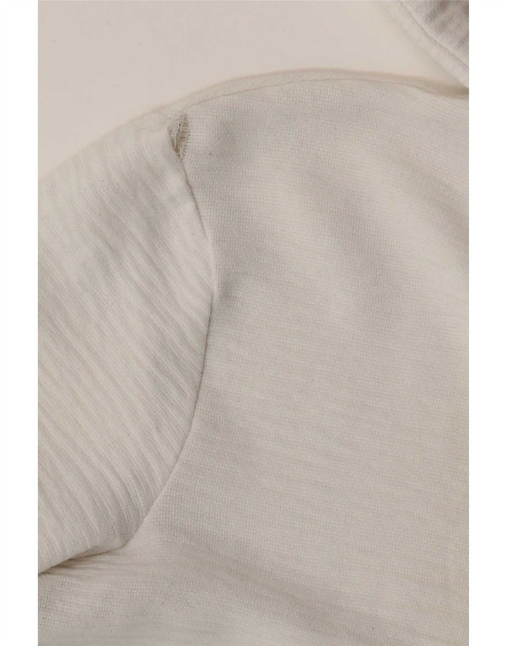 Top femeie Zara cu mânecă lungă UK 10 Small White