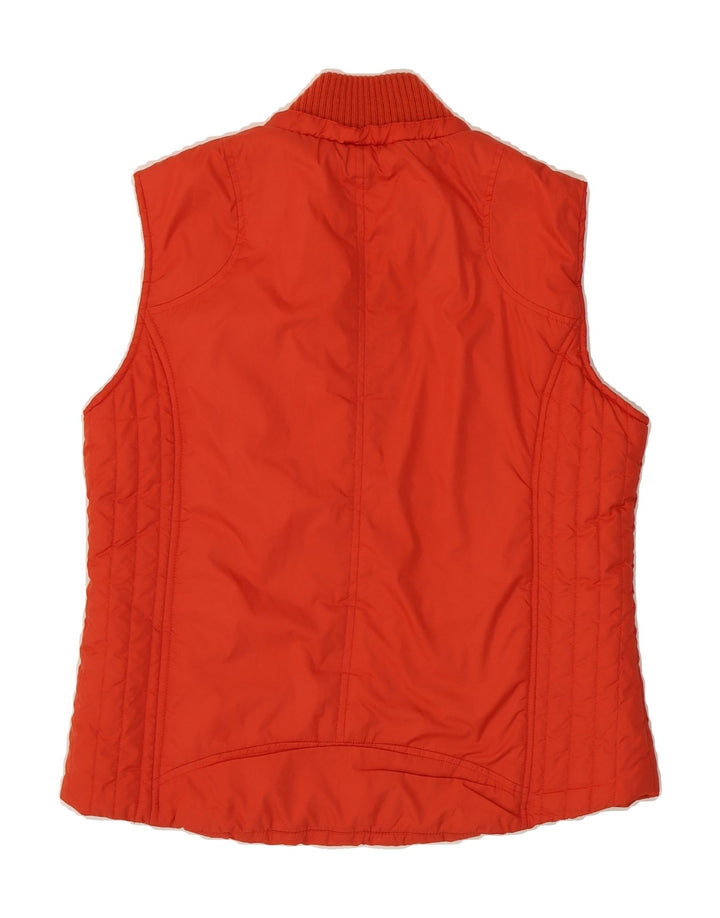PACO Womens Padded Gilet UK 14 Medium Orange Polyester Vintage Paco and Second-Hand Paco from Messina Hembry 