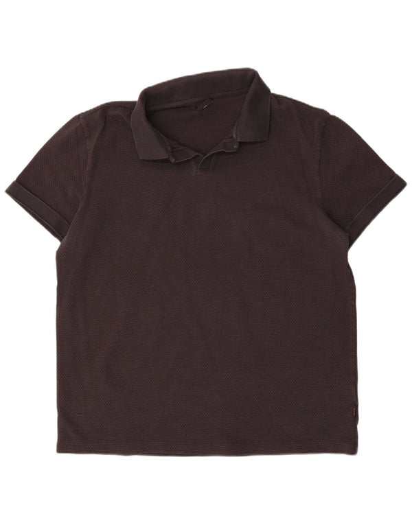 Tricou polo pentru bărbați Hugo Boss 3XL, bumbac negru