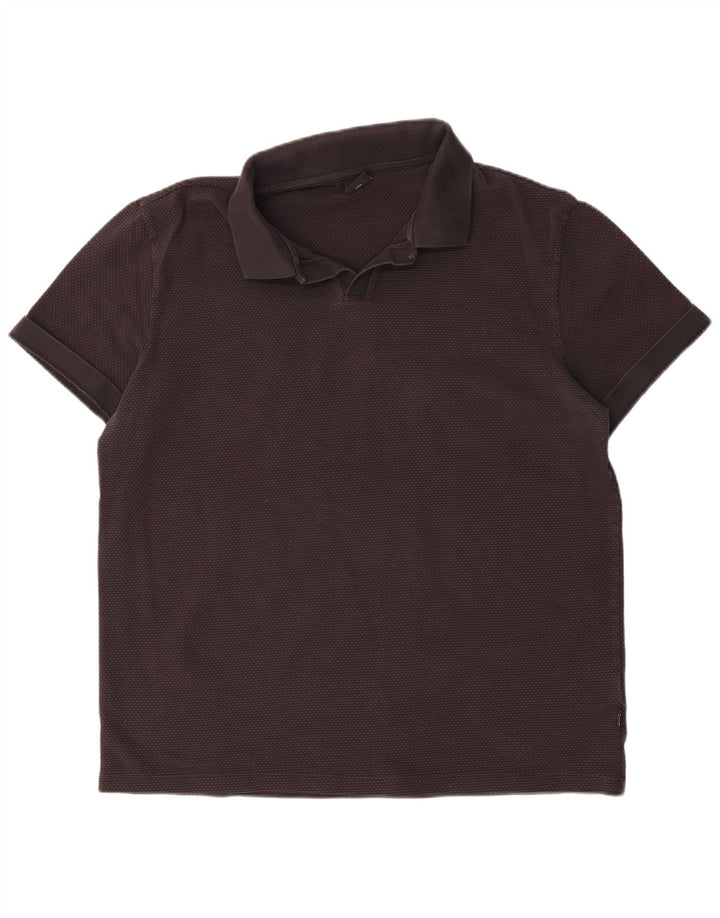 Tricou polo pentru bărbați Hugo Boss 3XL, bumbac negru