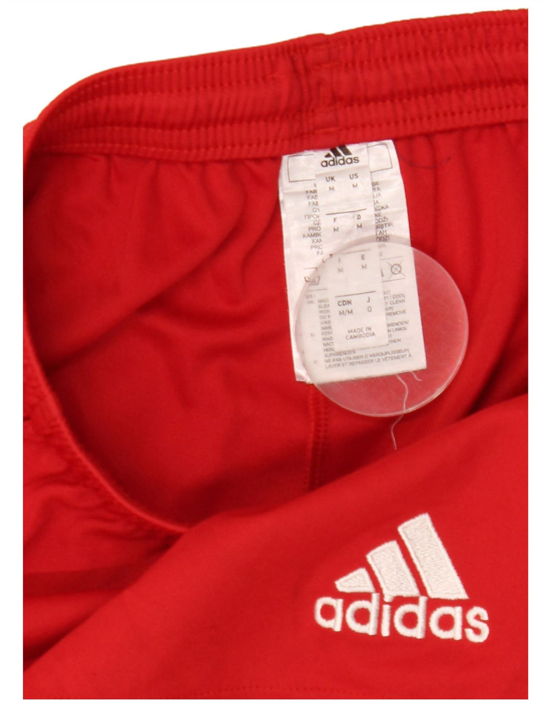 Pantaloni scurți sport pentru bărbați Adidas, roșu mediu, poliester sport
