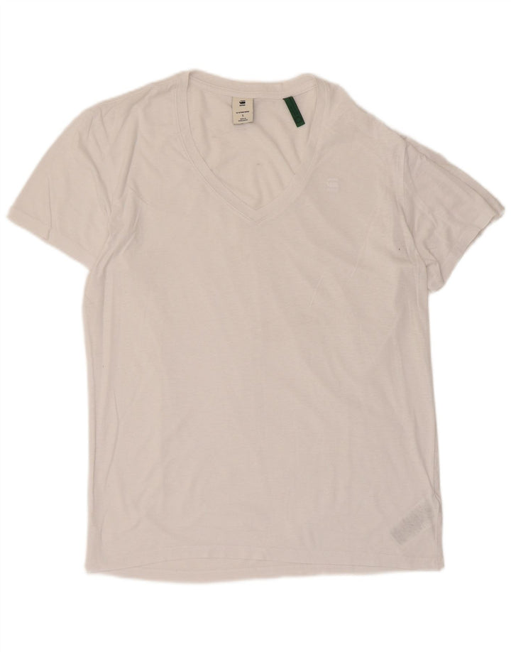 Tricou pentru bărbați G-Star Top mic Bumbac alb