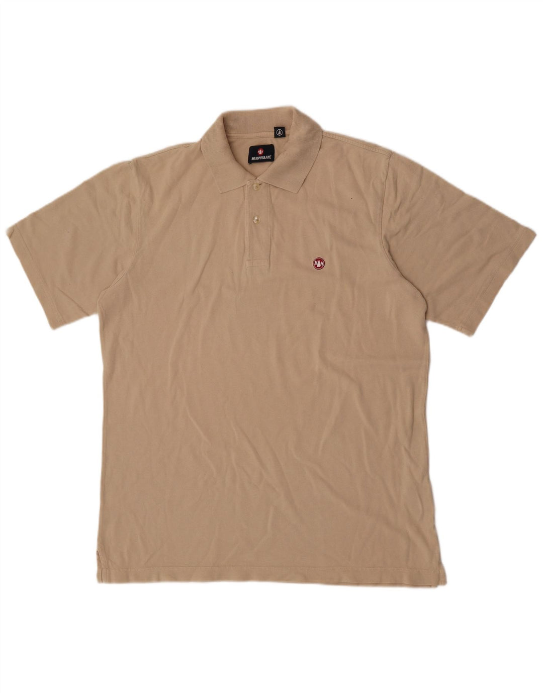 Tricou polo pentru bărbați Murphy & Nye, bumbac bej 2XL