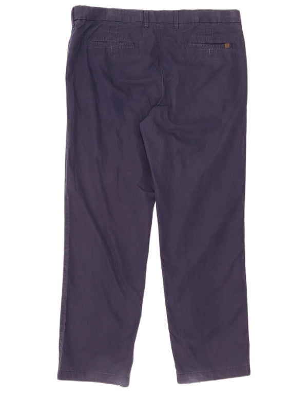 Pantaloni chino drepți pentru bărbați Marks & Spencer L38 L31 Bumbac bleumarin
