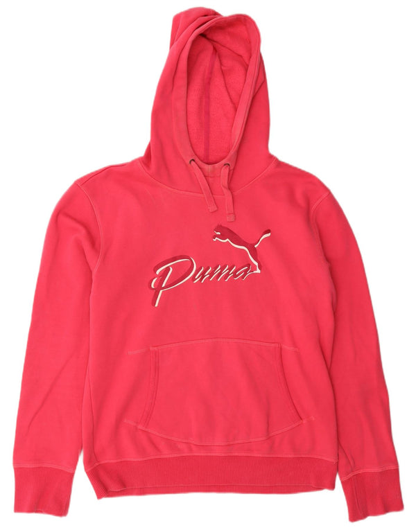 Pulover cu glugă cu grafic Puma pentru femei UK 14, mare, roz