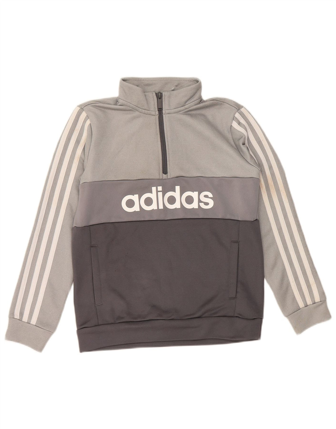 Pulover ADIDAS Aeroready Graphic pentru băieți 9-10 ani, gri