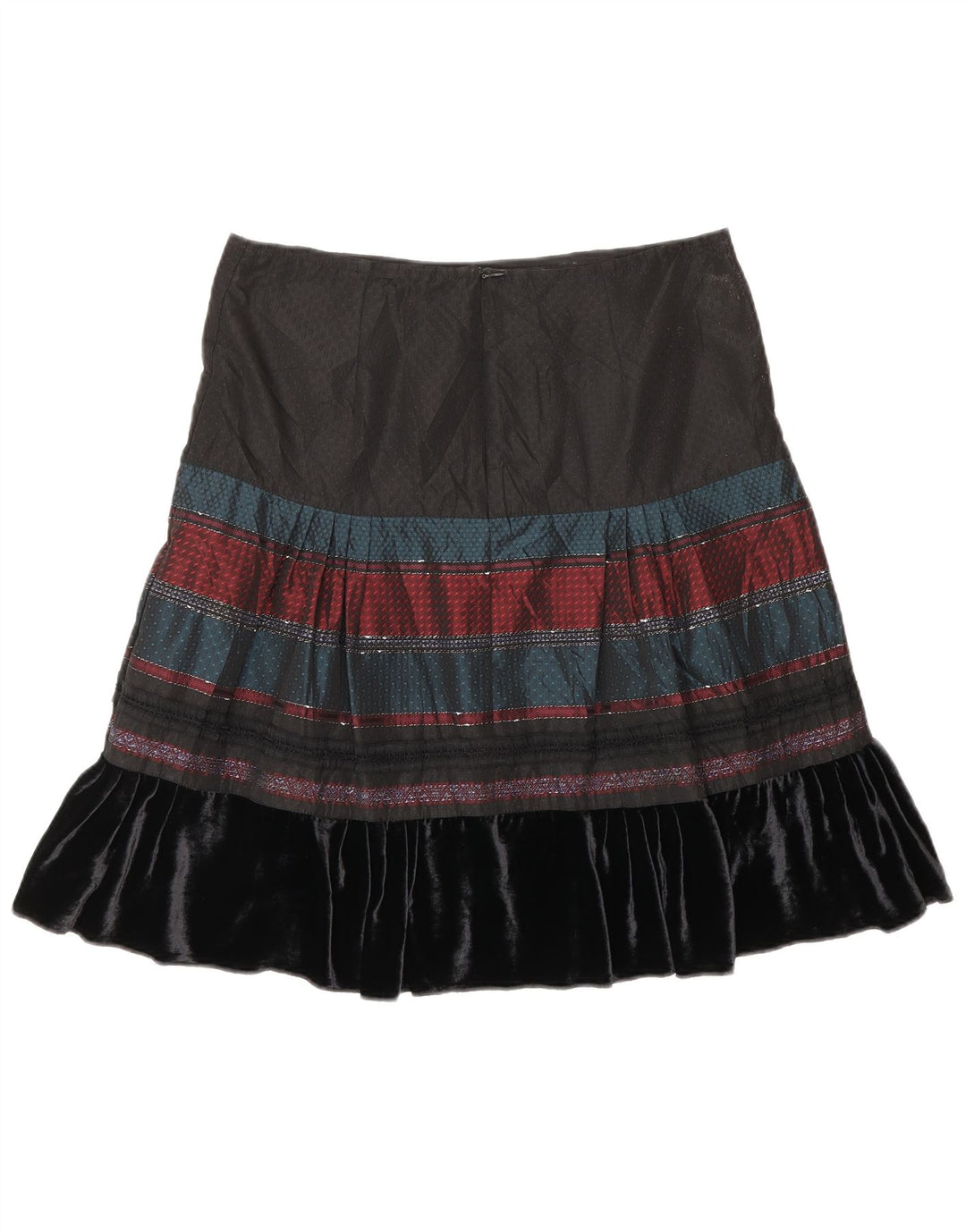 Fustă A-Line pentru femei Benetton W30 Medium Black Dunge