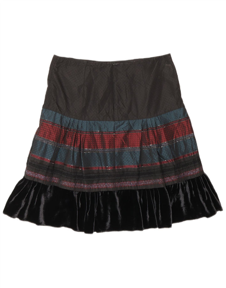 Fustă A-Line pentru femei Benetton W30 Medium Black Dunge