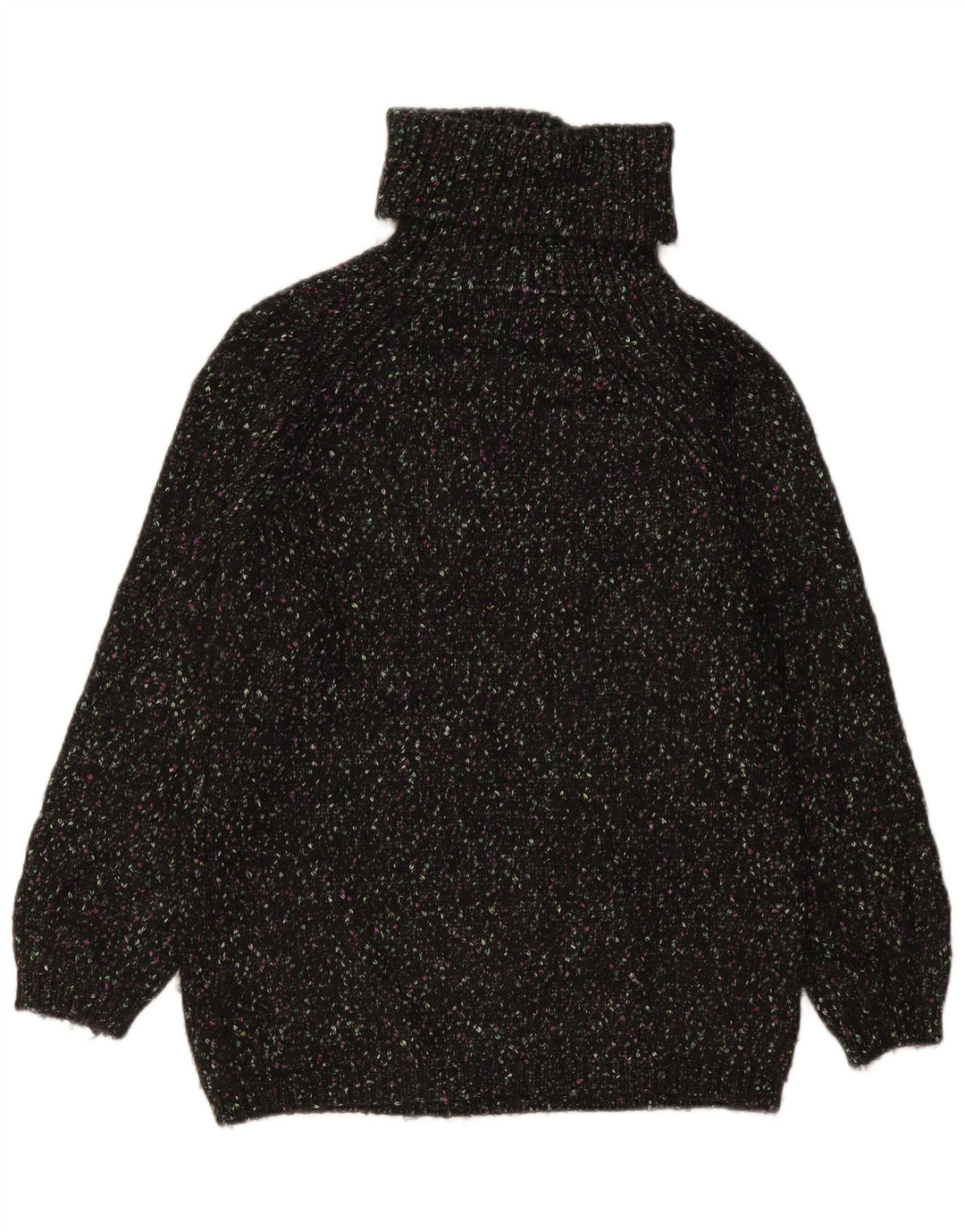 Marks & Spencer Pulover cu gât rulat pentru femei UK 10 Small Black Flecked