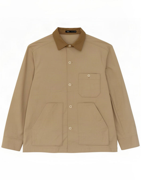 Jachetă pentru bărbați Zara UK 42 XL, bumbac, bej