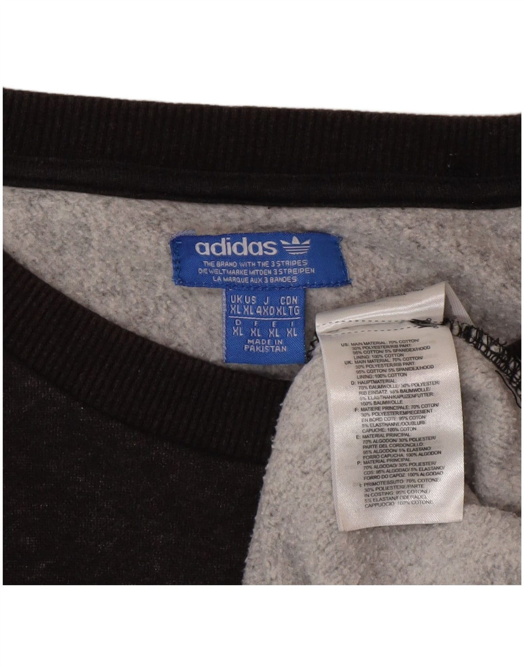 Hanorac pentru bărbați Adidas Jumper XL bumbac gri