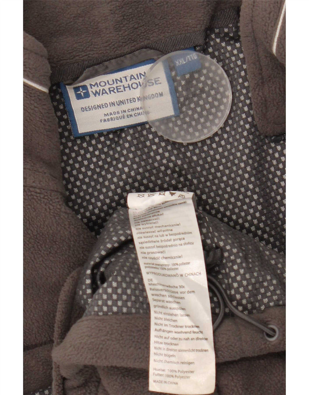 Jachetă polară pentru bărbați Mountain Warehouse UK 44 2XL poliester gri