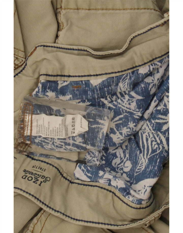 Pantaloni scurți cargo IZOD pentru bărbați cu apă sărată W48 4XL bumbac verde