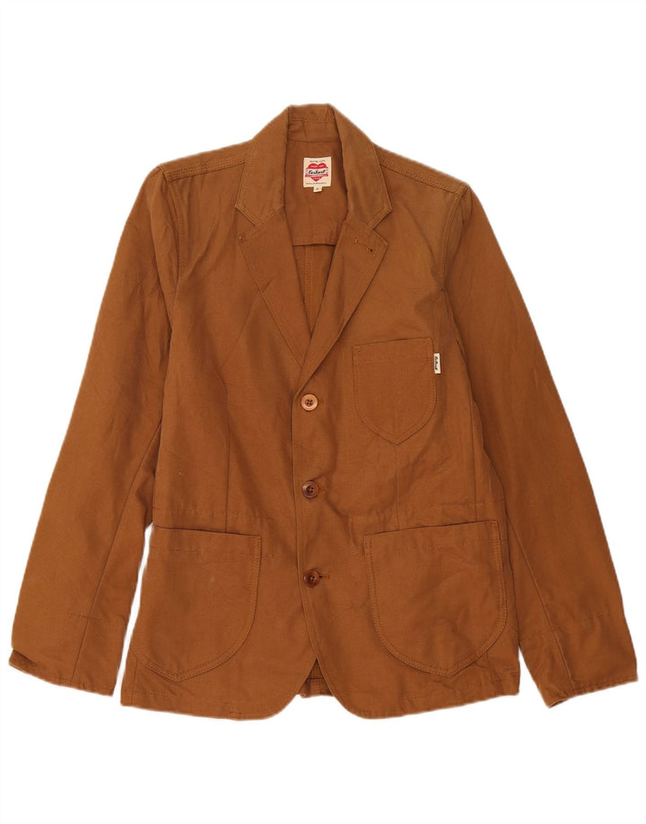Jachetă pentru bărbați Carhartt cu 3 nasturi, UK 38, bumbac maro mediu