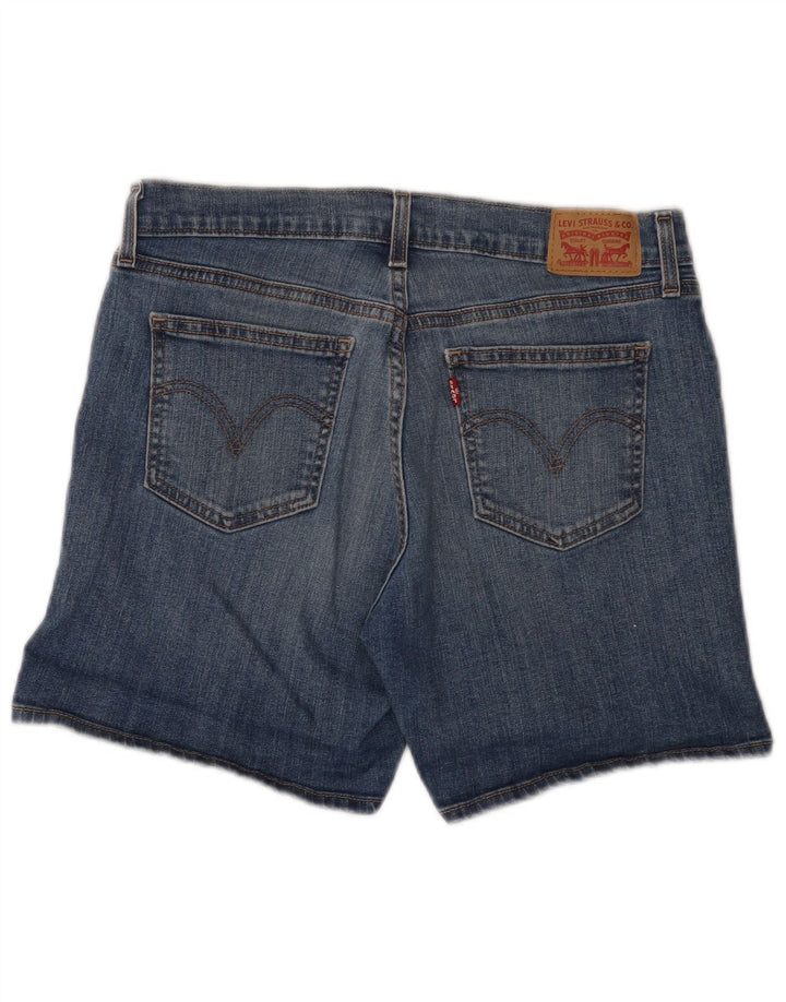 Pantaloni scurți din denim Levi's pentru femei W30, bumbac albastru mediu
