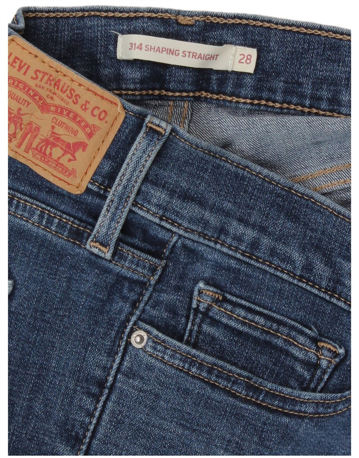 Blugi drepți modelați 314 Levi's pentru femei L28 L27 albaștri