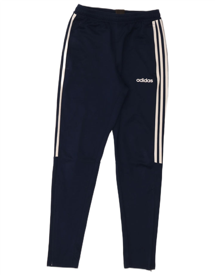 Pantaloni de trening Adidas Climalite pentru bărbați, poliester mici, albastru