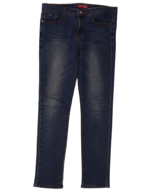 Blugi slim pentru femei Guess UK 12 Medium W30 L28 Bumbac albastru
