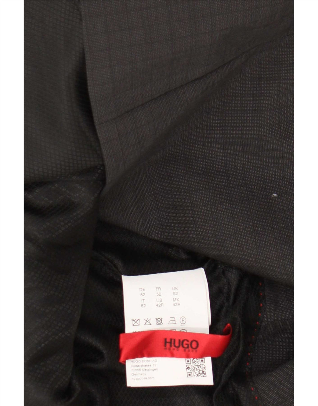 Blazer pentru bărbați Hugo Boss cu 2 nasturi EU 52 XL Lână virgină gri
