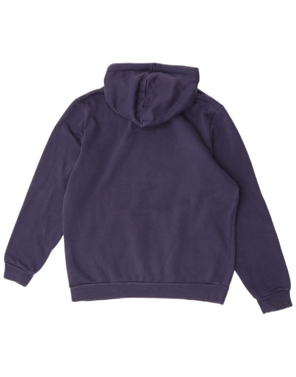 Pulover pentru bărbați Puma Graphic Hoodie Jumper mediu din bumbac bleumarin