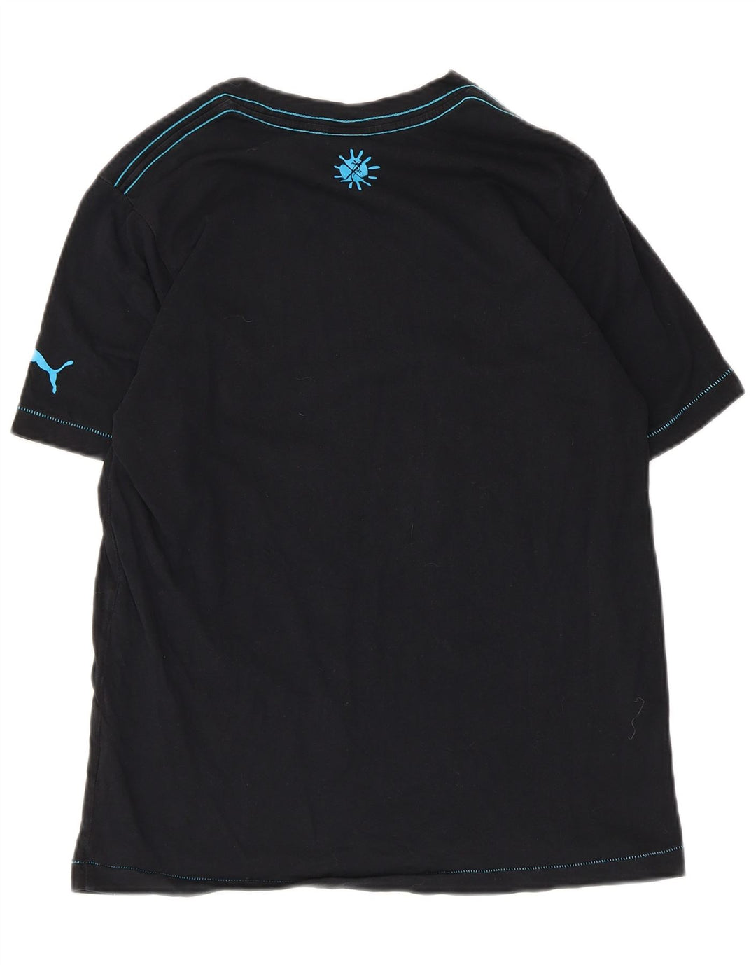 Tricou grafic Puma pentru bărbați Top mic, negru, bumbac