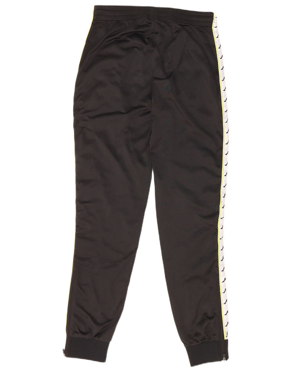 Pantaloni de trening cu grafică pentru bărbați Kappa Pantaloni de jogging mici, negru, color block