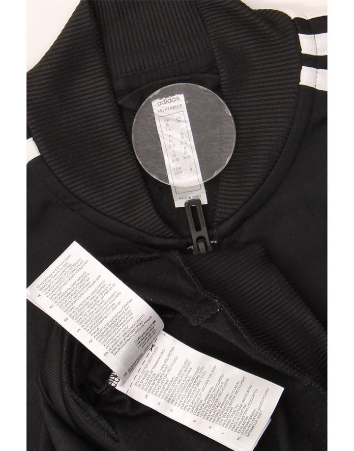 Jachetă de trening pentru femei ADIDAS UK 4/6 XS poliester negru