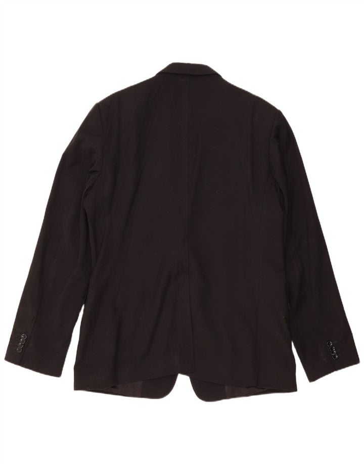 Jachetă pentru bărbați Dolce & Gabbana subțire cu 2 nasturi IT 54 2XL Lână neagră