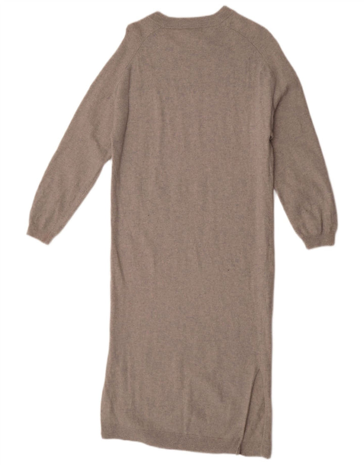 Massimo Dutti Rochie Jumper cu mânecă lungă pentru femei UK 10 Mic Lână gri